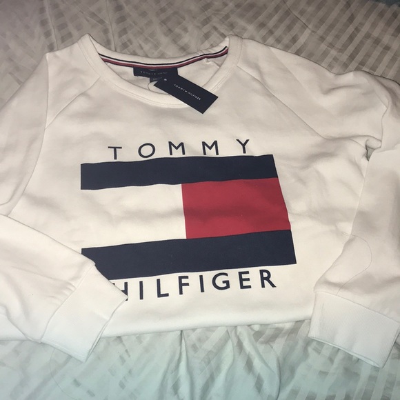 TH Tommy Hilfiger colorblock sweatshirt sweater - Picture 2 of 7